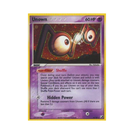 포켓몬 TCG 안농 RH EX 언씬 포시스 (영문판)
