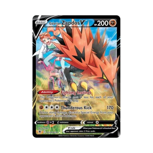 Pokemon TCG Galarian Zapdos V HRV Astral Radiance (English Ver.)