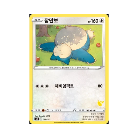 포켓몬 TCG 잠만보 소드&실드 패밀리 포켓몬 카드 게임 (한글판)