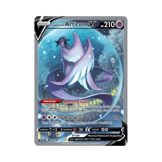 포켓몬 TCG 가라르 프리져 V RU 칠링 레인 (영문판)