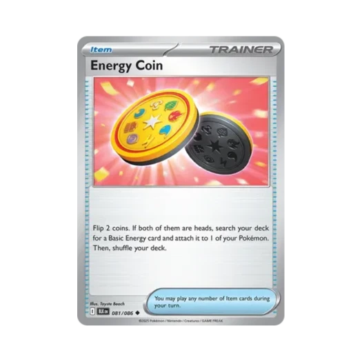 포켓몬 TCG 에너지 동전 U 블랙볼트 (영문판)