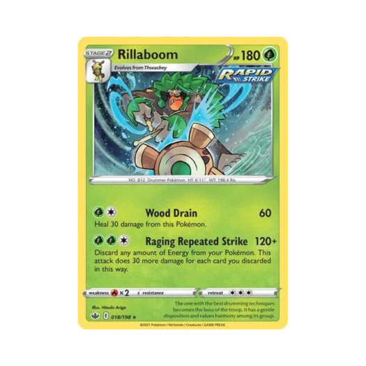 포켓몬 TCG 고릴타 RH 칠링 레인 (영문판)