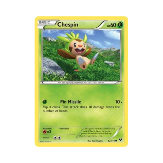 Pokemon TCG Chespin C XY (English Ver.)