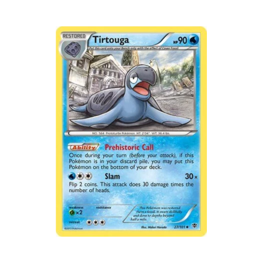 Pokemon TCG Tirtouga U Plasma Blast (English Ver.)
