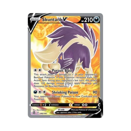 포켓몬 TCG 스컹탱크 V RU 실버 템페스트 (영문판)