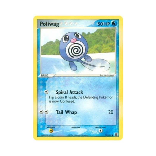Pokemon TCG Poliwag C EX FireRed & LeafGreen (English Ver.)