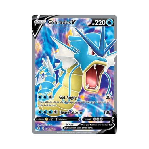 포켓몬 TCG 갸라도스 V RU 이볼빙 스카이즈 (영문판)