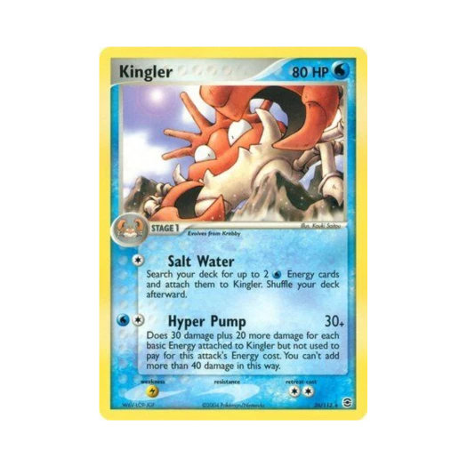 Pokemon TCG Kingler R EX FireRed & LeafGreen (English Ver.)
