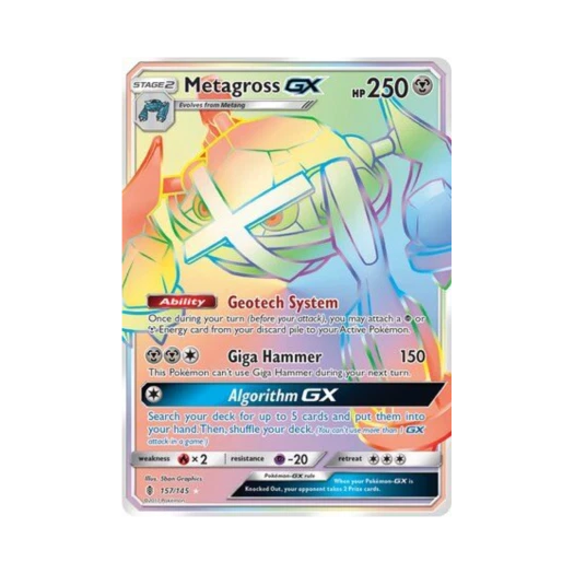 포켓몬 TCG 메타그로스 GX RR 가디언스 라이징 (영문판)