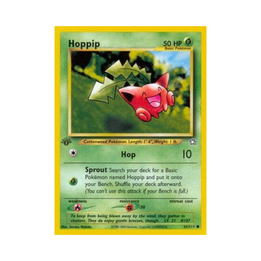 Pokemon TCG Hoppip C Neo Genesis (English Ver.)