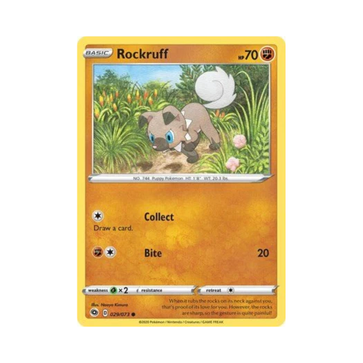 Pokemon TCG Rockruff C Champion's Path (English Ver.)