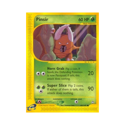Pokemon TCG Pinsir C Aquapolis (English Ver.)