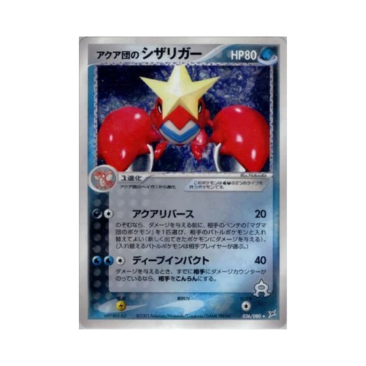 포켓몬 TCG 아쿠아단의 가재장군 R 마그마 VS 아쿠아: 두 야망(일어판)