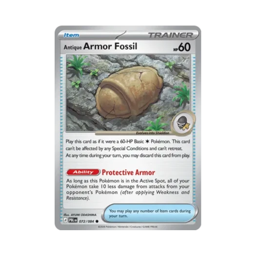 포켓몬 TCG 낡은 껍직화석 R 피치 블랙 (영문판) 카드 이미지