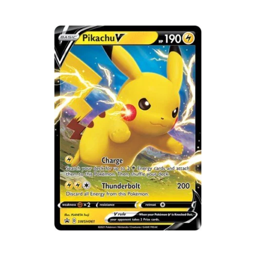 Pokemon TCG Pikachu V Jumbo P Sword & Shield Promos (English Ver.)