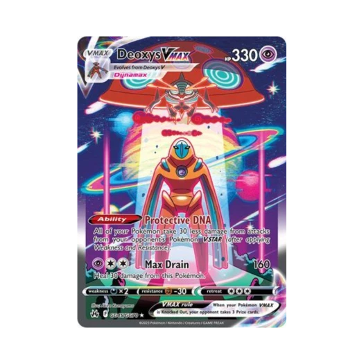 Pokemon TCG Deoxys VMAX R Crown Zenith (English Ver.)