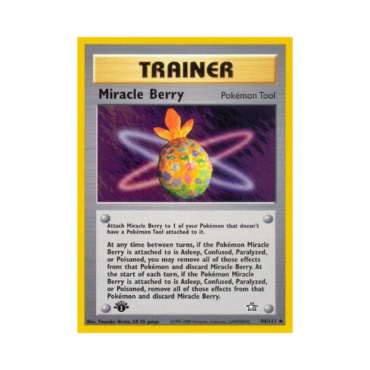 Pokemon TCG Miracle Berry U Neo Genesis (English Ver.)