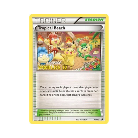 포켓몬 TCG 트로피칼 비치 P 블랙 & 화이트 프로모카드 (영문판)