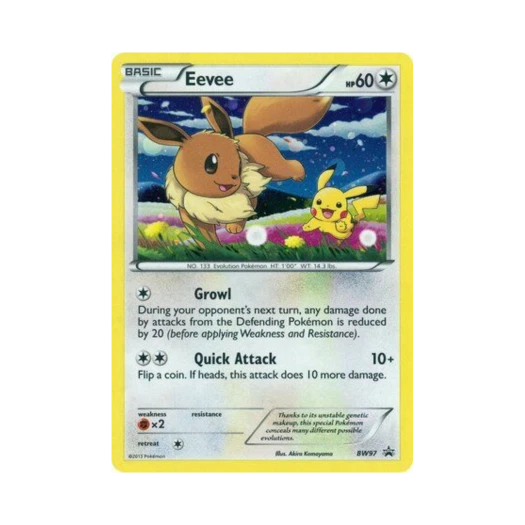 Pokemon TCG Eevee P Black & White Promos (English Ver.)