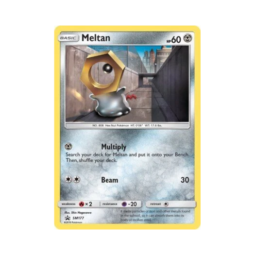 포켓몬 TCG 멜탄 P 썬 & 문 프로모카드 (영문판)