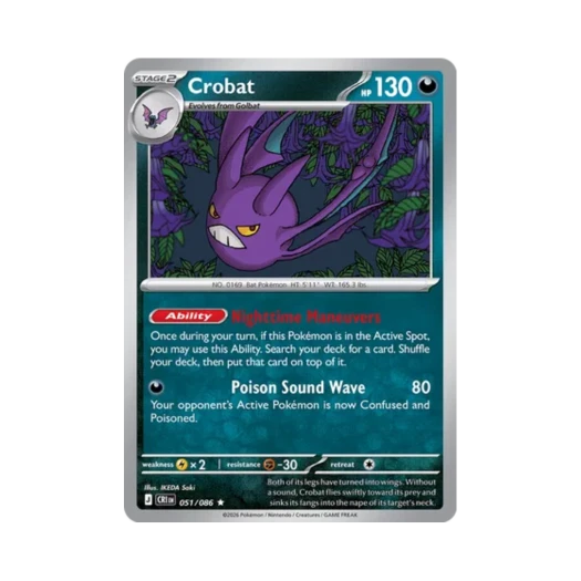 Pokemon TCG Crobat R Chaos Rising (English Ver.)