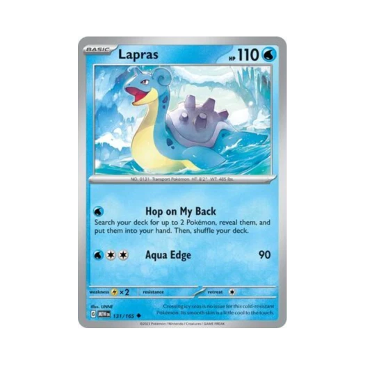 포켓몬 TCG 라프라스 U 스칼렛 & 바이올렛 151 (영문판) 카드 이미지