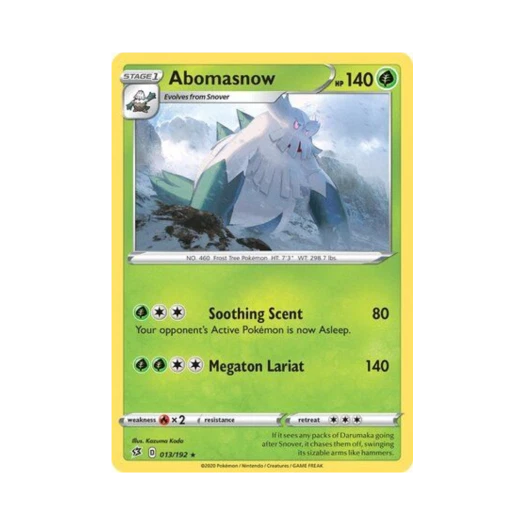 포켓몬 TCG 눈설왕 R 레벌 크래시 (영문판)