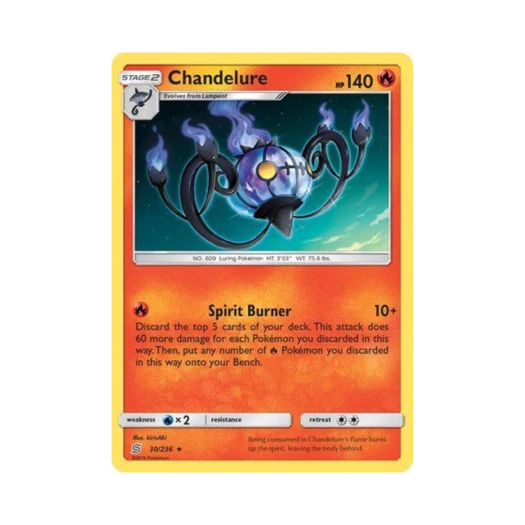 Pokemon TCG Chandelure RH Unified Minds (English Ver.)
