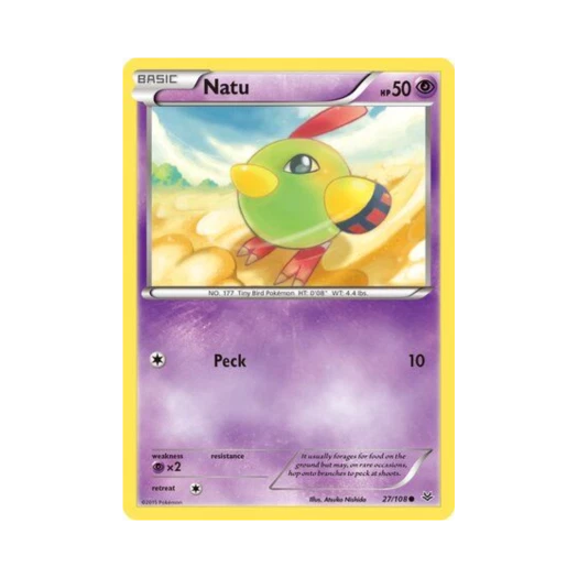 Pokemon TCG Natu C Roaring Skies (English Ver.)