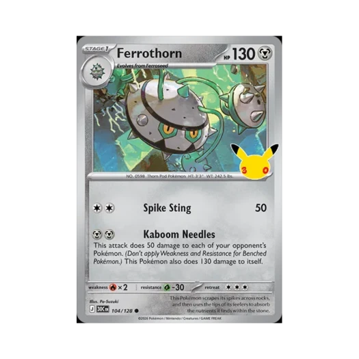 포켓몬 TCG 너트령 C 30주년 기념 (영문판)