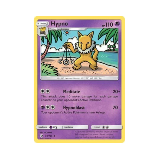 Pokemon TCG Hypno U Sun & Moon (English Ver.)