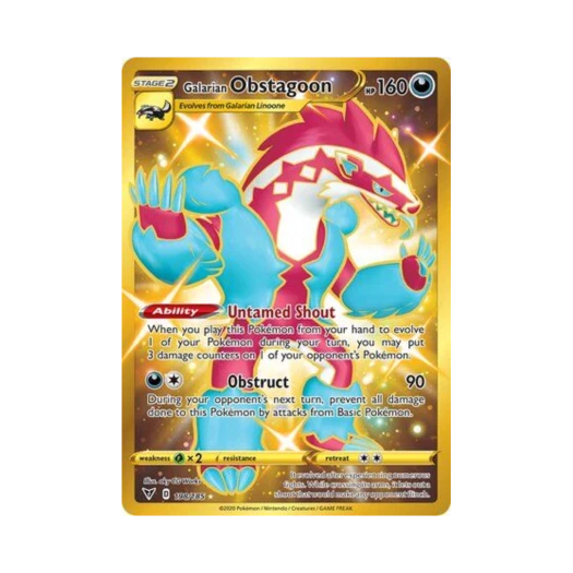 Pokemon TCG Galarian Obstagoon RS Vivid Voltage (English Ver.)