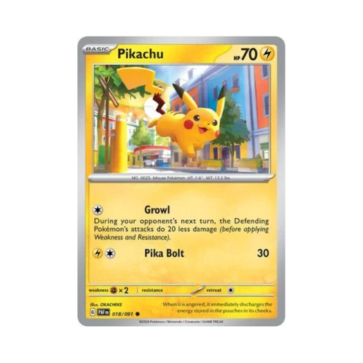 포켓몬 TCG 피카츄 C 팔데아 페이트 (영문판) 카드 이미지