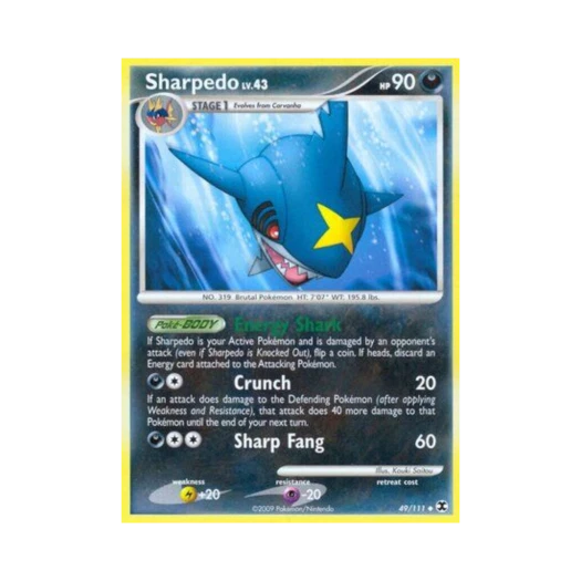 Pokemon TCG Sharpedo U Rising Rivals (English Ver.)