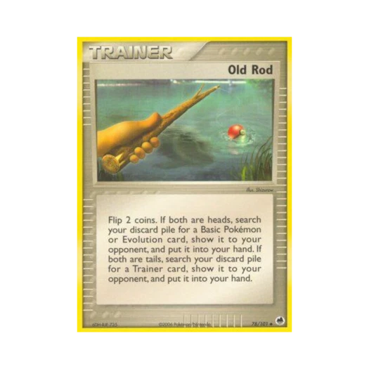 포켓몬 TCG 오래된 낚싯대 U EX 드래곤 프론티어스 (영문판)