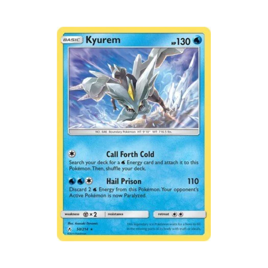 포켓몬 TCG 큐레무 RH 언브로큰 본즈 (영문판)
