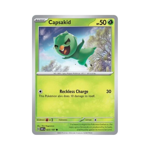 Pokemon TCG Capsakid C Obsidian Flames (English Ver.)