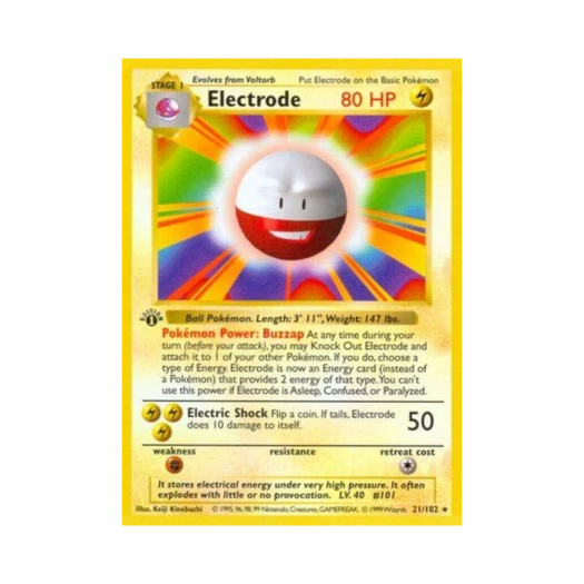 Pokemon TCG Electrode R Base Set (English Ver.)