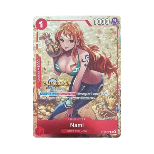 원피스 TCG 나미 C ST01-007 EN 프로모션 카드 챔피언쉽 2023 기념 팩 (영문판) 상품 이미지