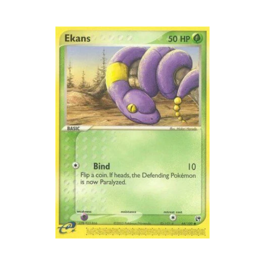 Pokemon TCG Ekans C EX Sandstorm (English Ver.)