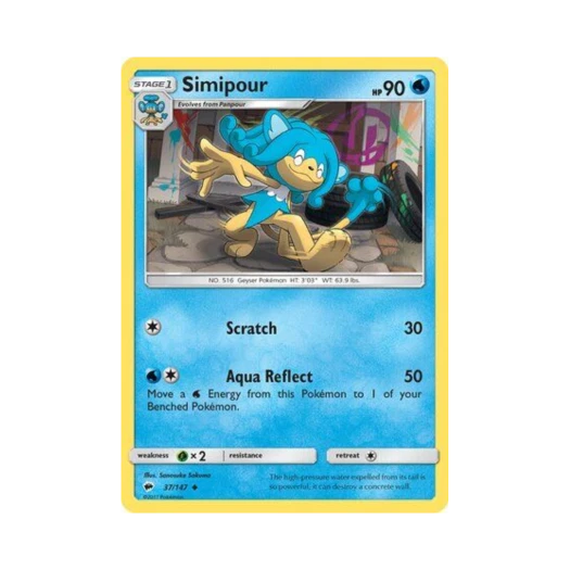 Pokemon TCG Simipour U Burning Shadows (English Ver.)