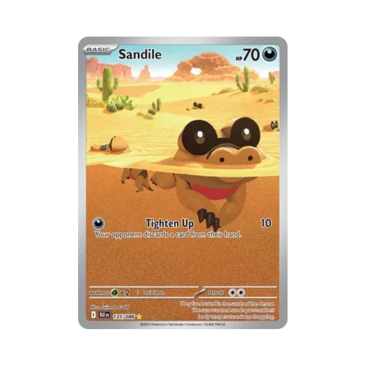 Pokemon TCG Sandile IR Black Bolt (English Ver.)