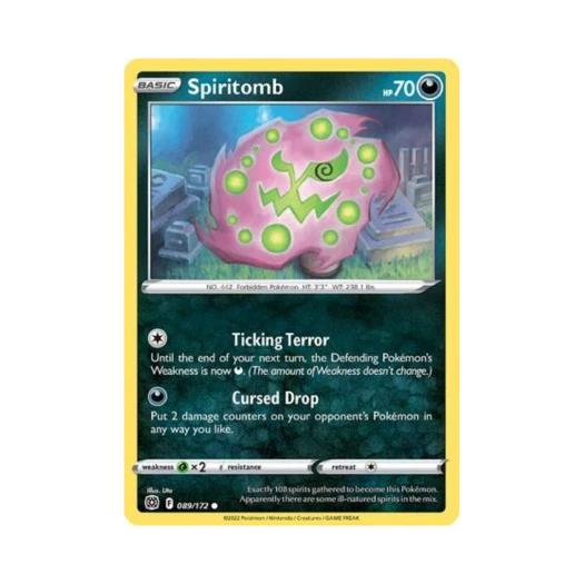 Pokemon TCG Spiritomb C Brilliant Stars (English Ver.)