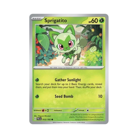Pokemon TCG Sprigatito C Paldea Evolved (English Ver.)