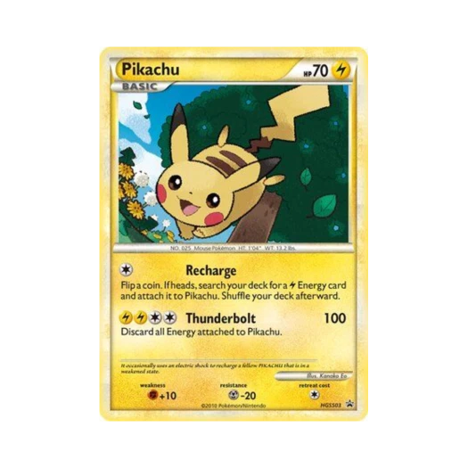 Pokemon TCG Pikachu P HeartGold & SoulSilver Promos (English Ver.)