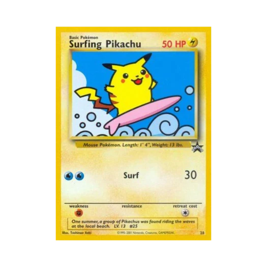 Pokemon TCG Surfing Pikachu P Wizards of the Coast Promos (English Ver.)