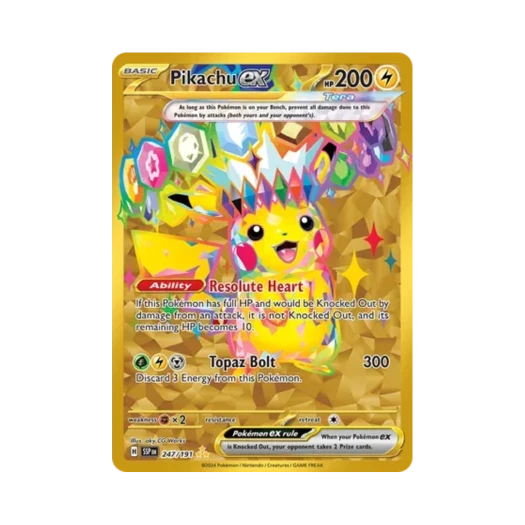 Pokemon TCG Pikachu ex HR Surging Sparks (English Ver.)
