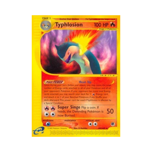 Pokemon TCG Typhlosion R Expedition Base Set (English Ver.)