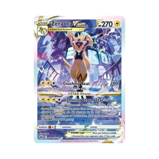 포켓몬 TCG 제라오라 VSTAR R 크라운 제니스 (영문판)