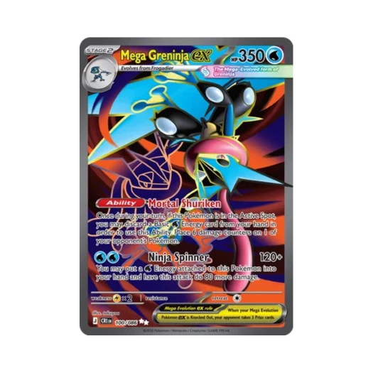 포켓몬 TCG 메가 개굴닌자 ex SR 카오스 라이징 (영문판)